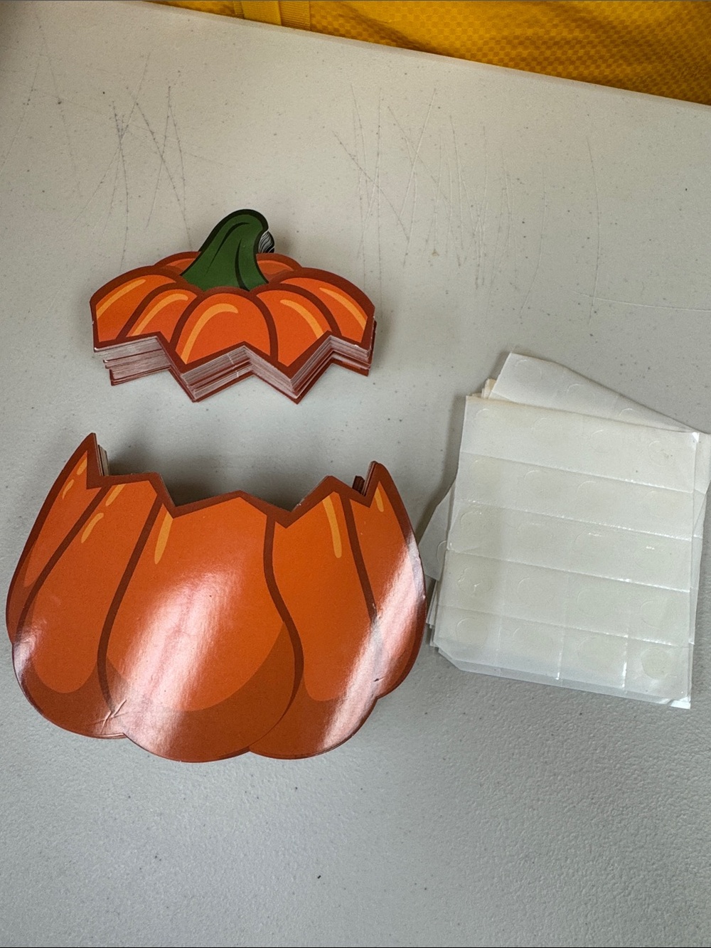 120 count Orange Pumpkin bulletin board or party decor. Just add picture between
